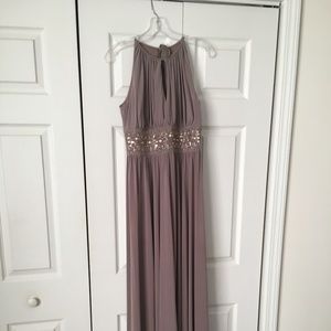 Taupe formal dress